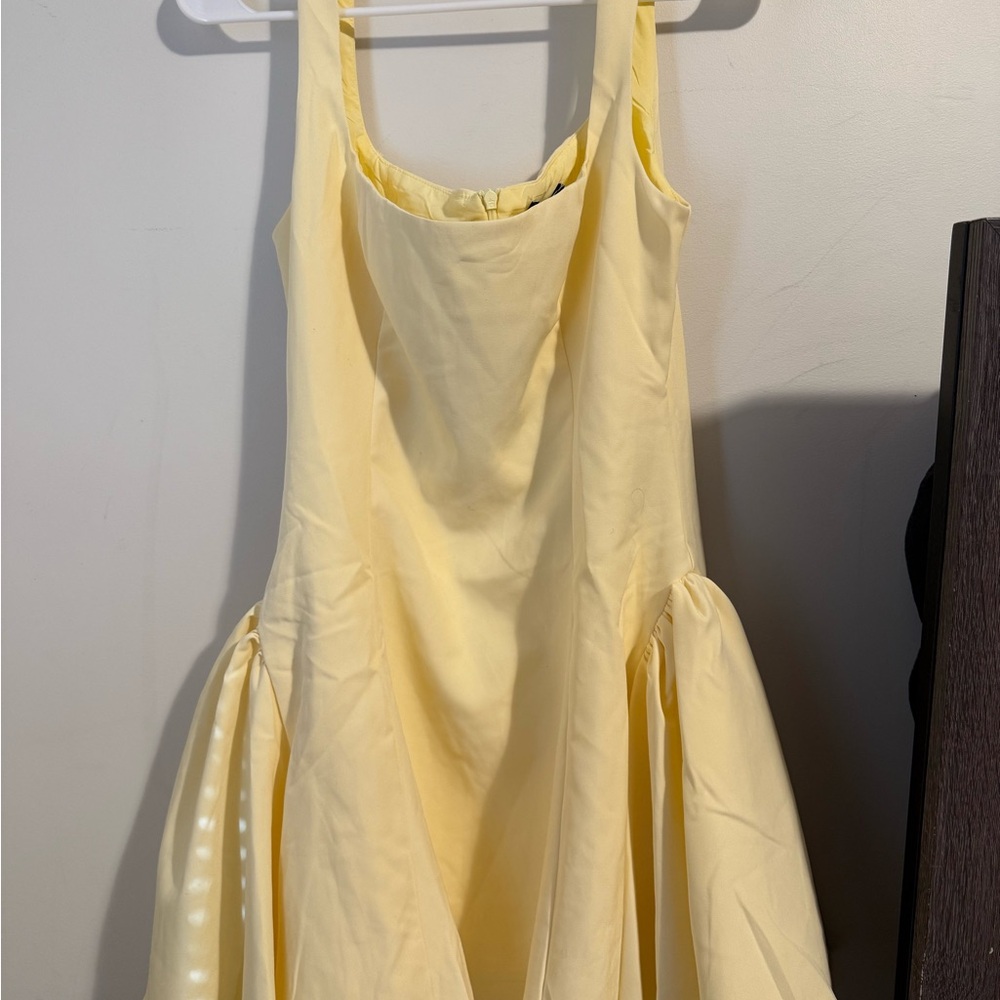 PrettyLittleThing Yellow Mini Dress